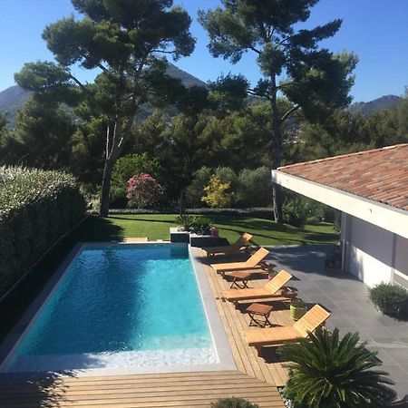 Chambre Luxe Dans Villa De Standing Avec Piscine, Acces Discret Et Independant, Terrasse Arboree Et Parking Prive La Valette-du-Var Exterior foto