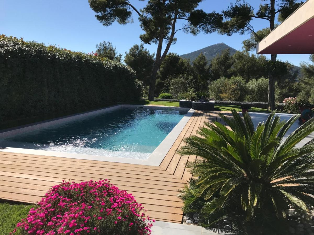 Chambre Luxe Dans Villa De Standing Avec Piscine, Acces Discret Et Independant, Terrasse Arboree Et Parking Prive La Valette-du-Var Exterior foto